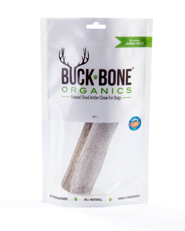 Elk Antler Jumbo Split Dog Chew - Bagged
