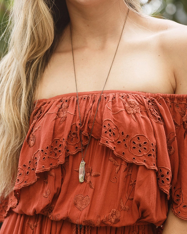 Shell Handled Knife Necklace