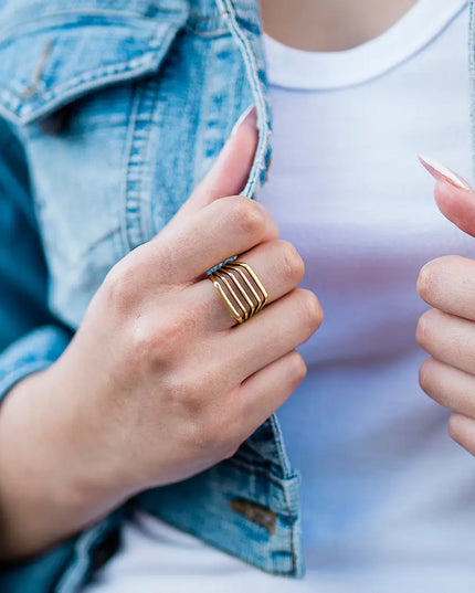 Gold Line Ring