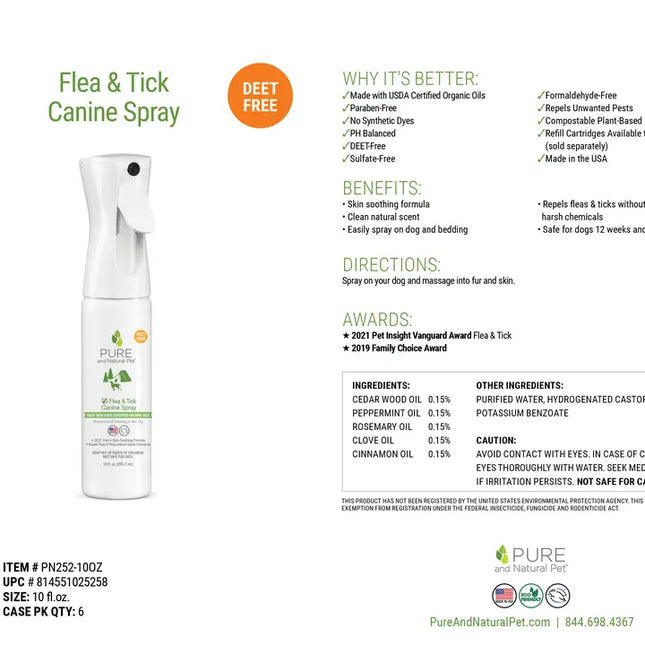 Flea & Tick Canine Spray - Dogs