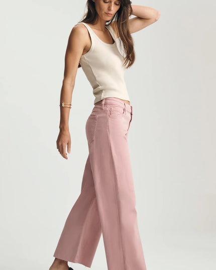Paloma Wide Leg Jeans Mid Rise | Wild Rose Flex Blue
