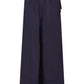 MARIE - Rayon Navy Trousers