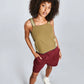 IRIS - Organic Cotton Patchwork Green Top