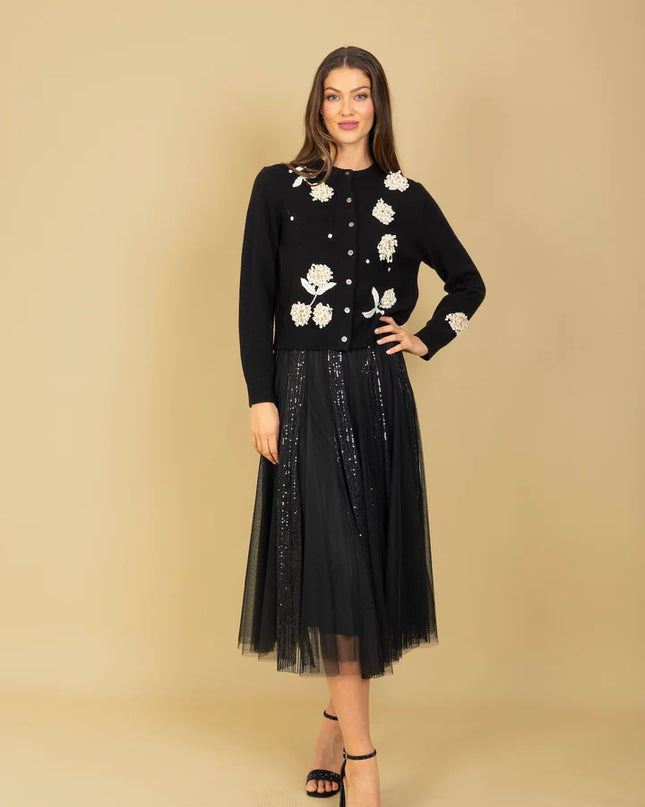 Sequined Tulle Skirt
