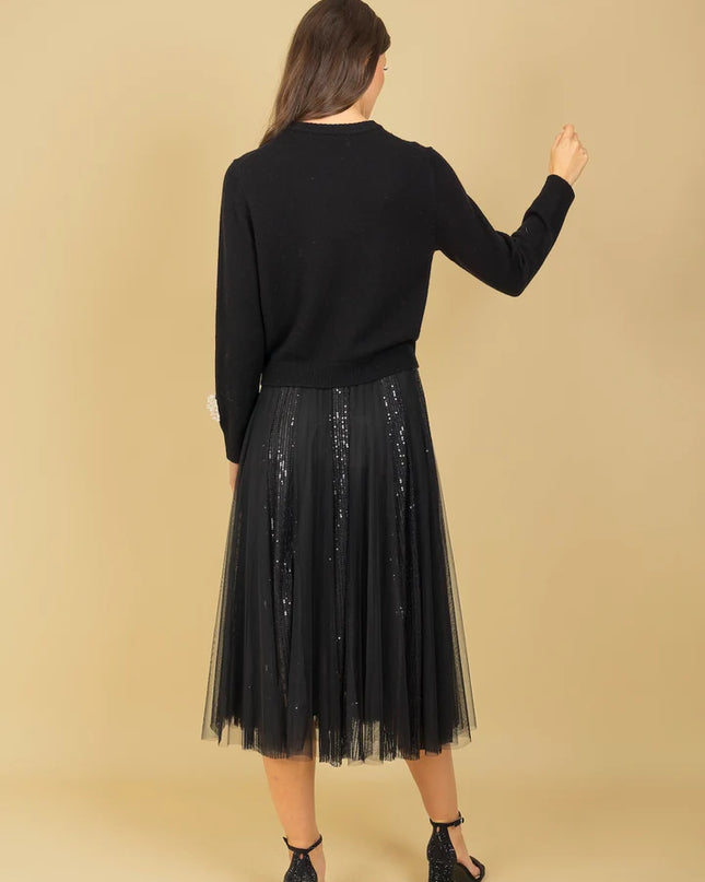 Sequined Tulle Skirt