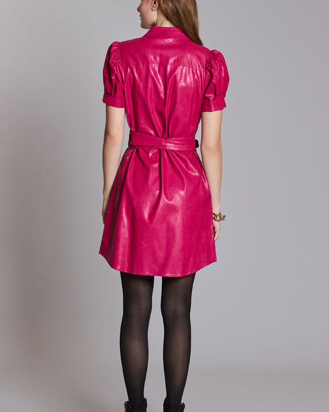 Veronica Vegan Leather Dress