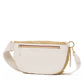 Charles Crossbody lrg Calla Lily White Raffia/Brushed Gold Hammered