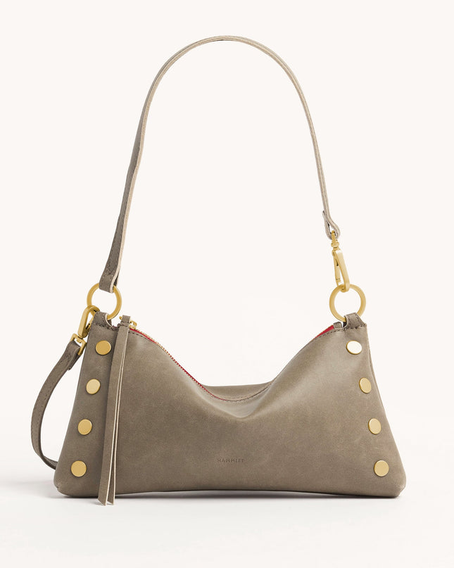 Kyle sml Pewter /Brushed Gold Red Zip