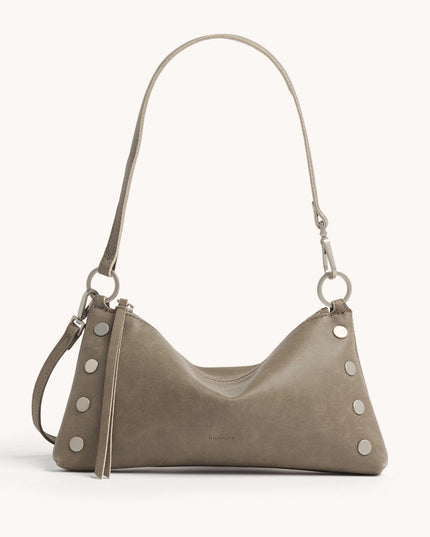 Kyle sml Pewter /Brushed Gold Red Zip