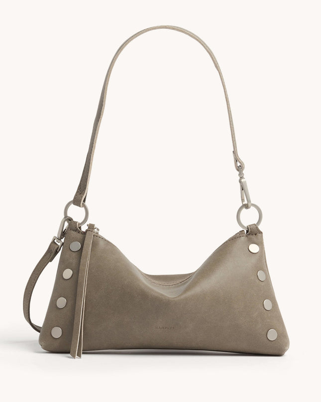 Kyle sml Pewter /Brushed Gold Red Zip
