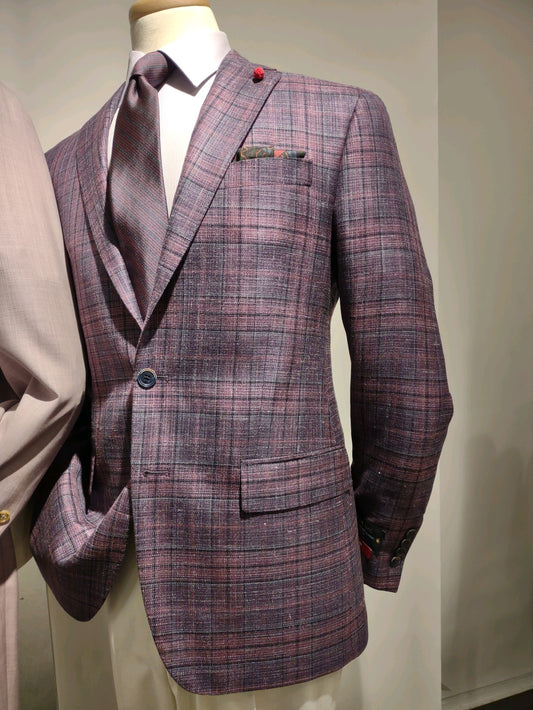 Purple & Pink Italian Wool/Silk Sport Jacket