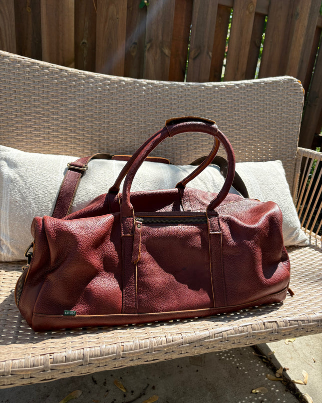 Full Grain Leather Duffle Bag