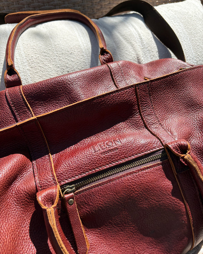 Full Grain Leather Duffle Bag
