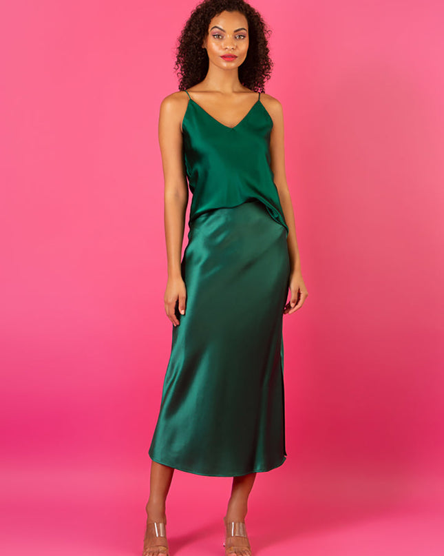 Slip Skirt Green