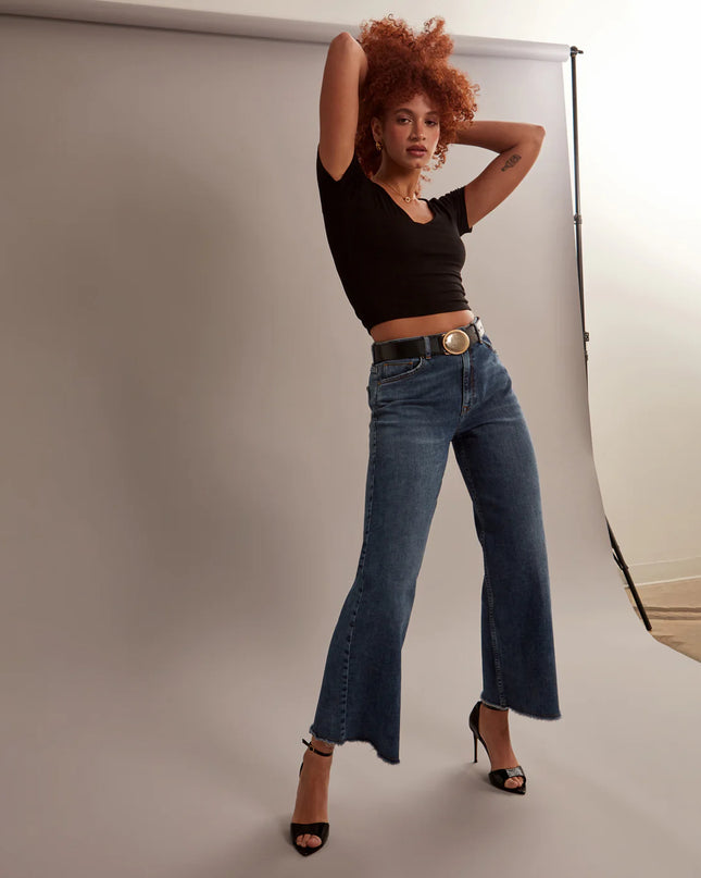MILAN-DIS Ultra High Rise Wide Leg Jeans