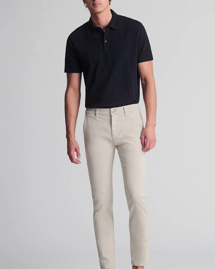 Milton slim straight chino pants Vanilla Lux Twill