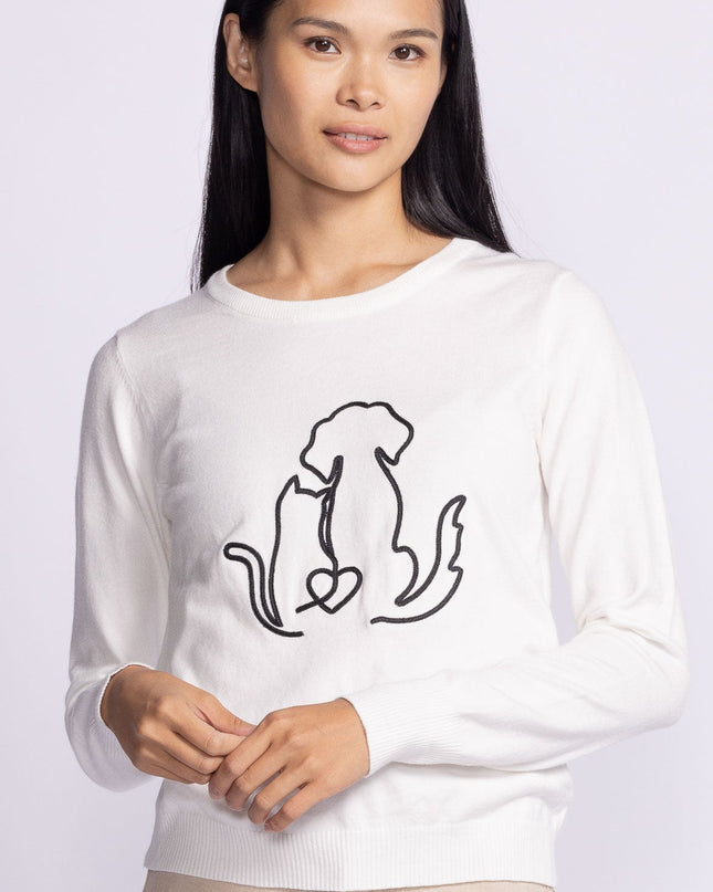 Friends Forever Sweater - White