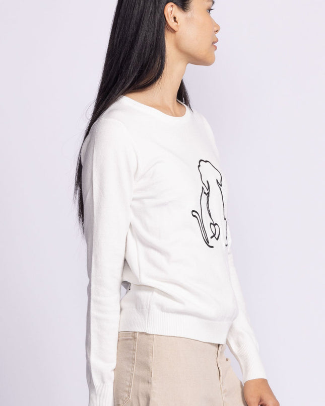 Friends Forever Sweater - White