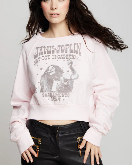 Janis Joplin 1969 Tour Cropped Sweatshirt