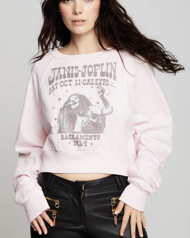 Janis Joplin 1969 Tour Cropped Sweatshirt