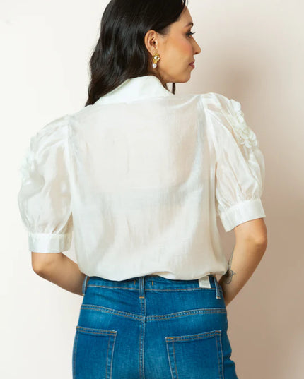 Emery Blouse in Ivory