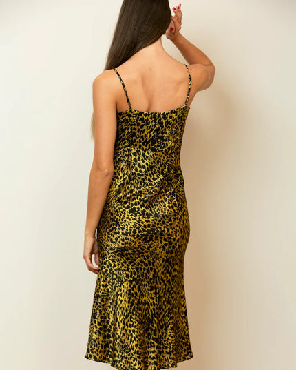 Leopard Print Slip Dress