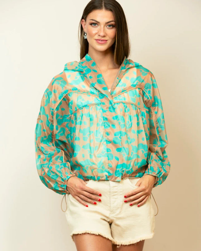 Printed UV Block Windbreaker