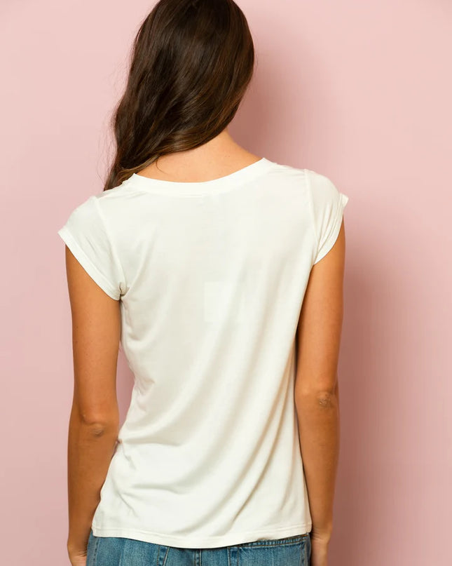 100% Cotton T-Shirt with Rhinestone Embellished Shoes Print