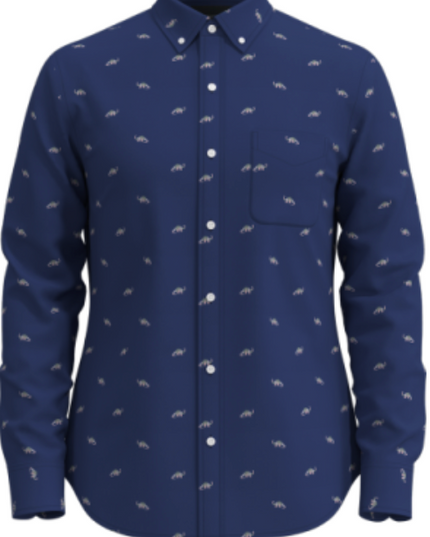 Modern Brontosaurus LS Button Down