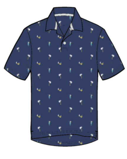 Performance Golf Shirt - Palm Golfer