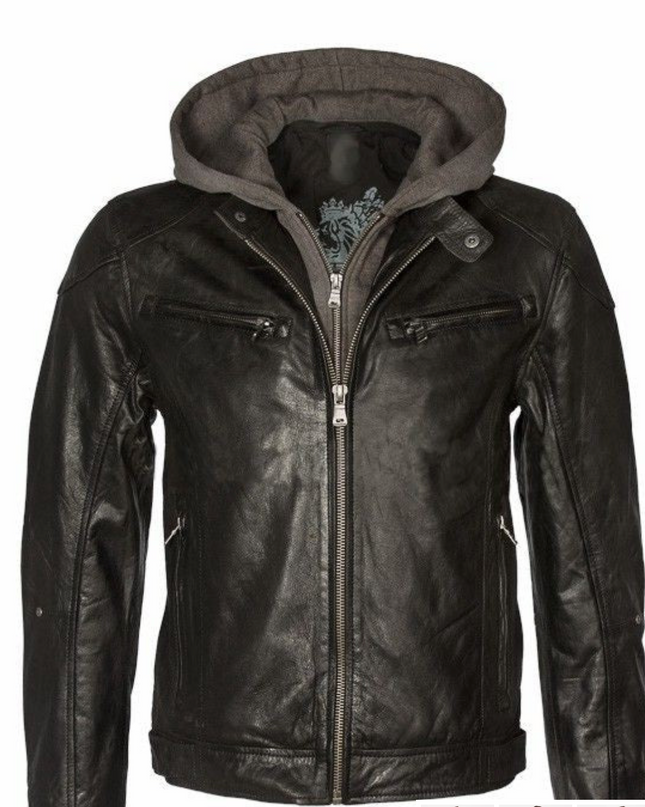 Mauritius Leather jacket. German-made menswear staple, embraced for 30 years. Now in the US, our lambskin leather jacket offers a 'muscle' fit, versatility, and timeless style. Featured at Rustic Chic Boutique Mackinac Island