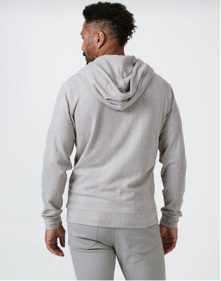 7Diamonds Men's herringbone zip-up hoodie. At Rustic Chic Boutique Mackinac Island, Michigan