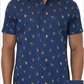 Cocktail hour night background. Classic short sleeve button down shirt. 100% Cotton