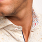 Premium Patterned Beige Sport Shirt LS