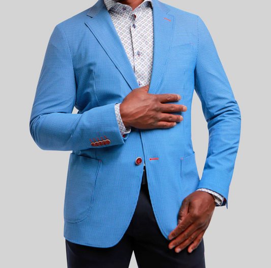 Blue Check Travel Blazer