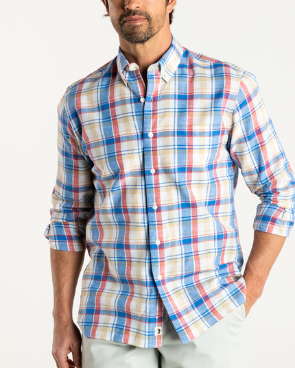 Imperial Cotton Oxford Plaid LS