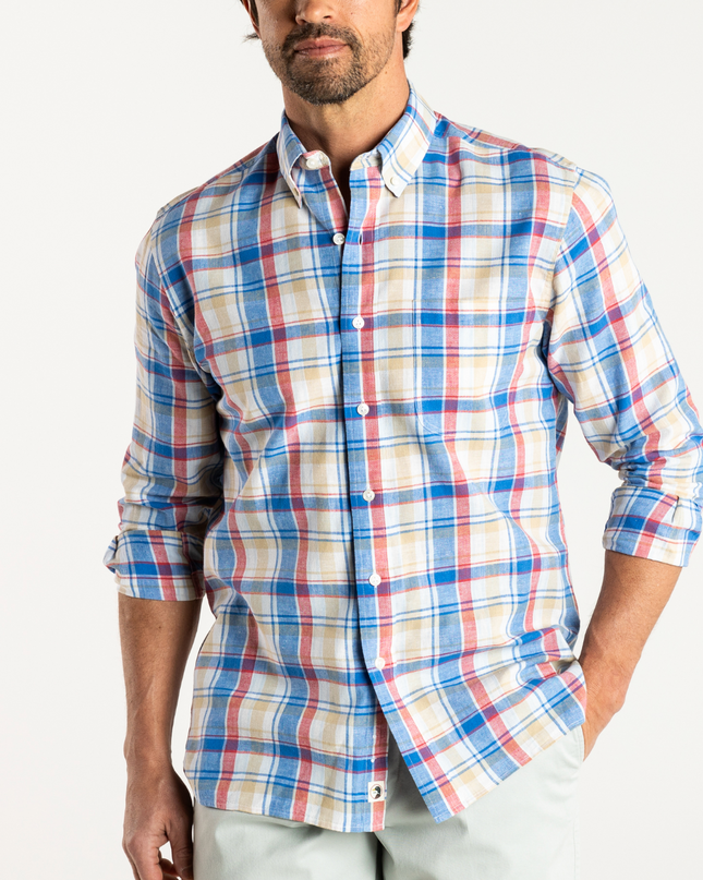Imperial Cotton Oxford Plaid LS