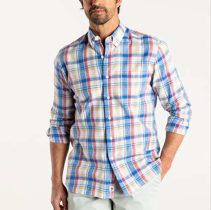 Imperial Cotton Oxford Plaid LS