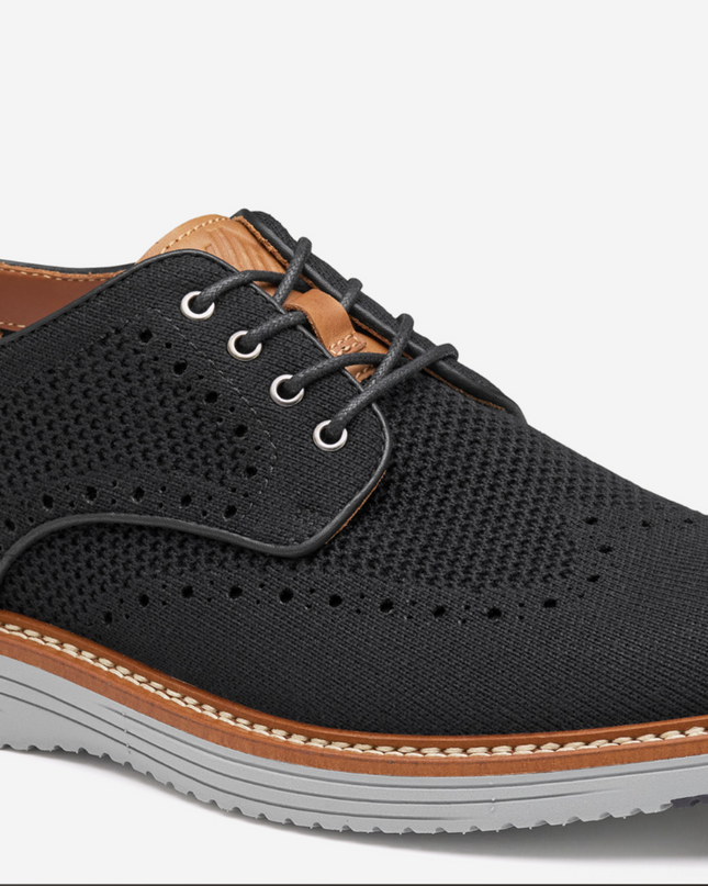 Upton Wingtip Knit - Black