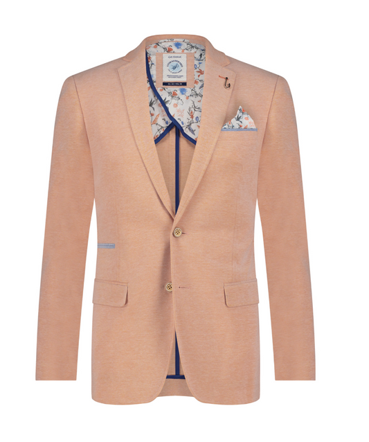 Coral Pique Blazer