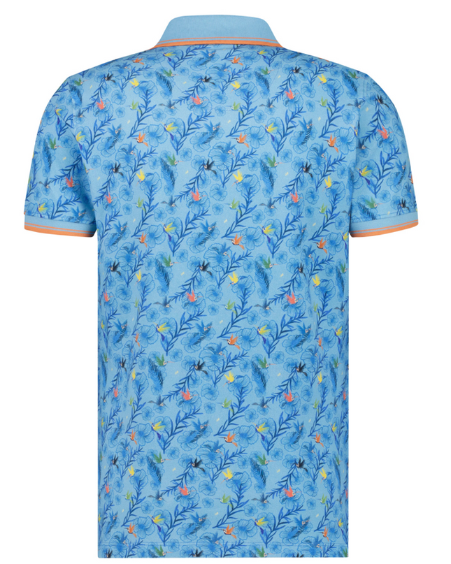 Hummingbird Floral Polo