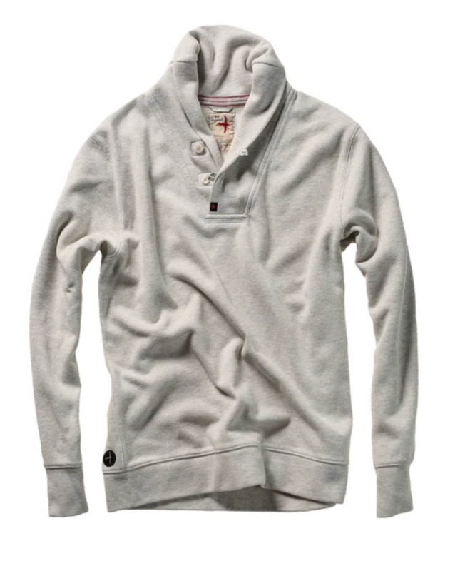 Mariner Shawl Sweater - Stone