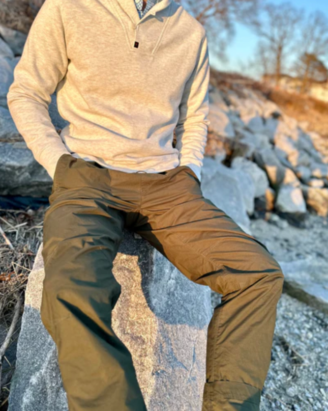 Mariner Shawl Sweater - Stone