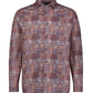 Abstract Digital Design Long Sleeve Woven Shirt