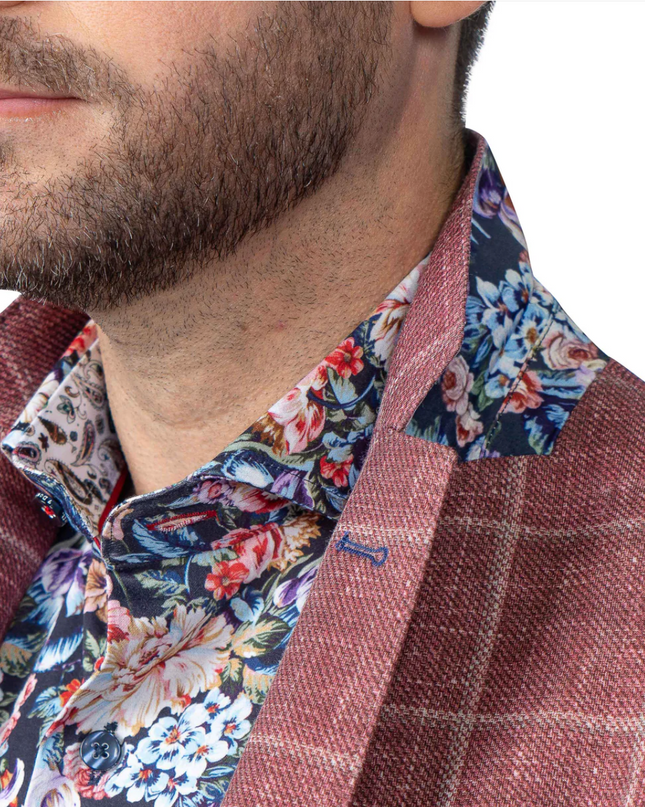 Portland Windowpane Stretch Blazer