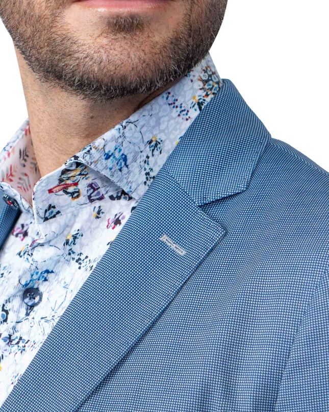 Yale Blue HoundstoothStretch Blazer