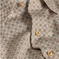 Chocolate Multi Geometric Print Sport Shirt