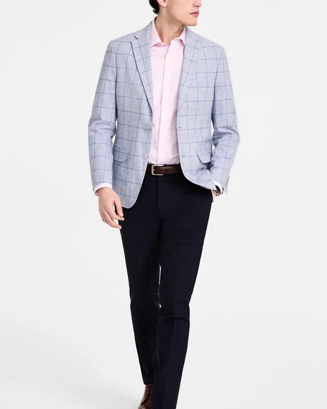 Classic Blue Windowpane Sport Jacket