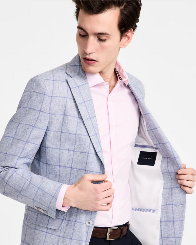 Classic Blue Windowpane Sport Jacket