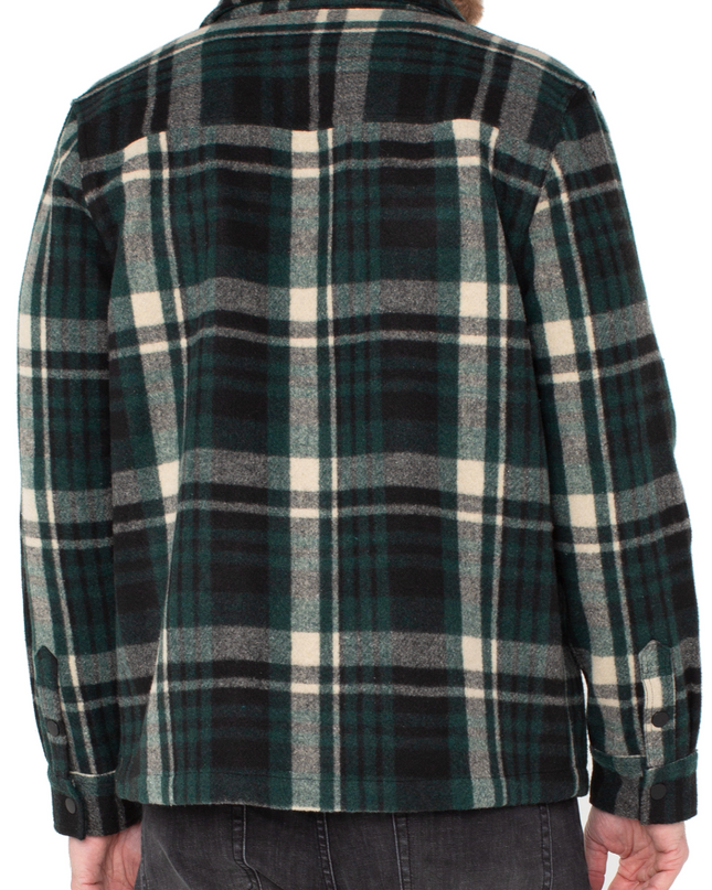 Men's Shirt Jacket - Spruce/ Black Mint